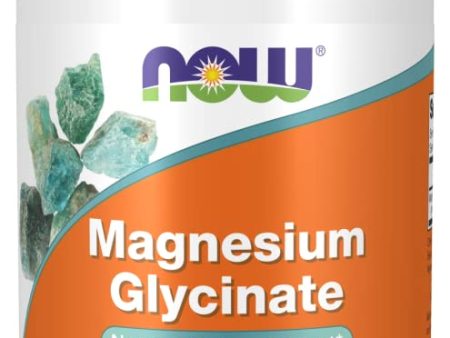 Now Foods, Magnesium Glycinate, 200mg Magnesio, 180 Tabletas veganas, Probado en Laboratorio, Vegetariano, Sin Gluten, Sin Soja, No GMO Embalaje Deteriorado (Cad: 28 02 2026) For Cheap