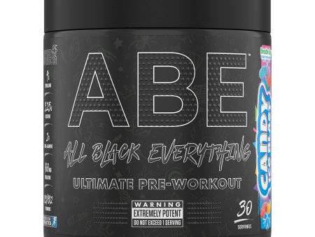 Applied Nutrition ABE Pre Entrenamiento - Todo en Negro Todo en Polvo de Pre Entrenamiento, Energía y Rendimiento Físico con Citrulina, Creatina, Beta Alanina (315g - 30 Porciones) (Explosión de Hielo de Caramelo) Fashion