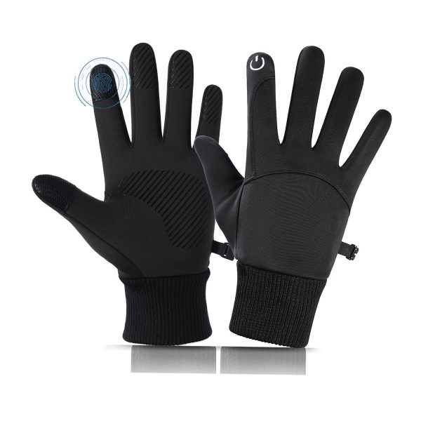 Guantes de Invierno LSYTQRW para Pantalla táctil Hombres Mujeres Resistente al Agua A Prueba de Viento Cálido para Correr Ciclismo Montar Senderismo Gris XL Hot on Sale