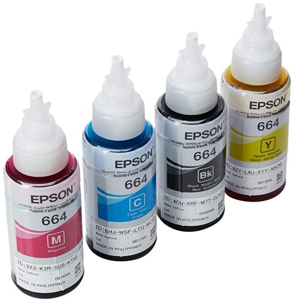 1X Botellas de Tinta Epson EcoTank - Multicolor (Negro) Embalaje Deteriorado Supply