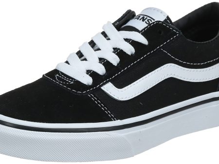 Zapatillas Vans Ward para Hombre, Suede Canvas Black White, 44 EU Embalaje Deteriorado Fashion