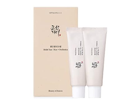 [Beauty of Joseon] Protector Solar Calmante: Arroz + Probióticos - Pack de 2 (50ml x 2) Embalaje Deteriorado For Cheap