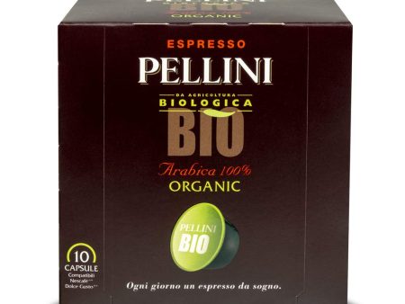 Pellini Caffè, Espresso Pellini Bio Arábica 100%, compatible con Dolce Gusto, 6 envases de 10 cápsulas cada uno, 60 cápsulas en total Embalaje Deteriorado Cheap