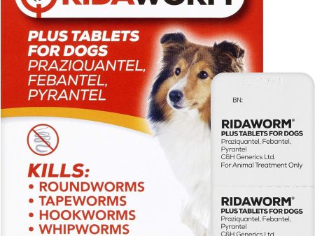 Ridaworm Dog Tablets, One Size, Pack of 2 Embalaje Deteriorado (Cad: 30 06 2025) Online Hot Sale