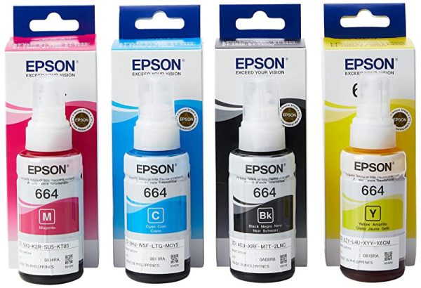 1X Botellas de Tinta Epson EcoTank - Multicolor (Negro) Embalaje Deteriorado Supply