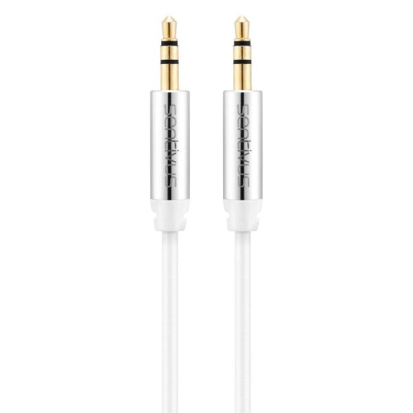 Cable de Audio Sentivus - Conectores de 3,5 mm - 2,00 m - Blanco Embalaje Deteriorado Sale