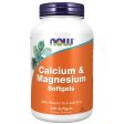 Now Foods, Calcium & Magnesium Softgels, 240 Cápsulas blandas, Probadas en Laboratorio, Vitamina D3, Zinc, Sin Gluten Embalaje Deteriorado For Cheap