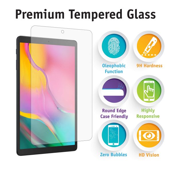 Protector de Pantalla Pevita para Samsung Galaxy Tab A 10.1  [2 Packs] Cristal Templado Dureza 9H, Sin Burbujas, Fácil Instalación Cheap