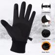 Guantes de Invierno LSYTQRW para Pantalla táctil Hombres Mujeres Resistente al Agua A Prueba de Viento Cálido para Correr Ciclismo Montar Senderismo Gris XL Hot on Sale