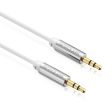 Cable de Audio Sentivus - Conectores de 3,5 mm - 2,00 m - Blanco Embalaje Deteriorado Sale