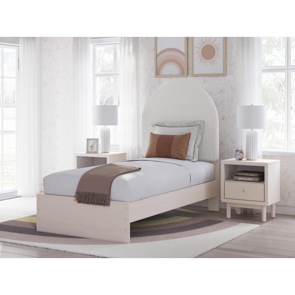 Signature Design by Ashley Wistenpine Twin Upholstered Panel Bed B1323-53 B1323-52 B1323-89 B100-11 Online Hot Sale