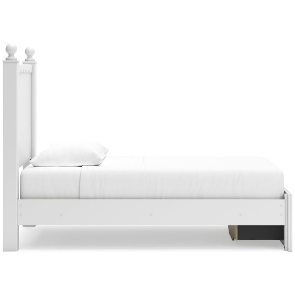 Signature Design by Ashley Mollviney Twin Panel Bed with Storage B2540-53 B2540-52S B2540-83 For Sale