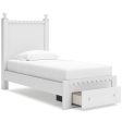 Signature Design by Ashley Mollviney Twin Panel Bed with Storage B2540-53 B2540-52S B2540-83 For Sale