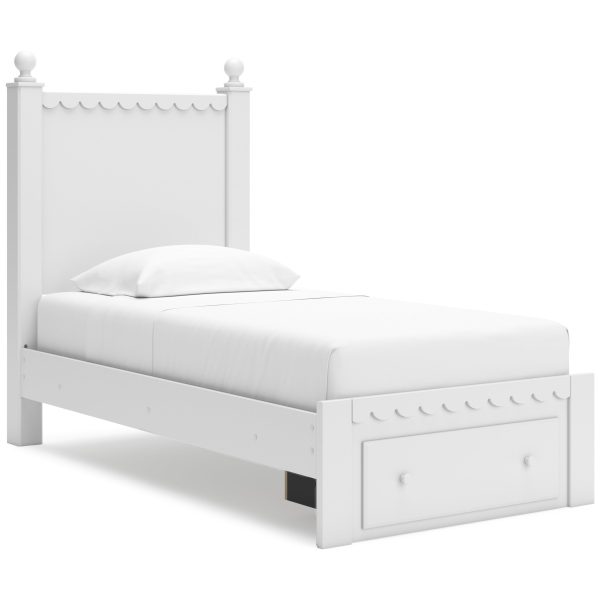 Signature Design by Ashley Mollviney Twin Panel Bed with Storage B2540-53 B2540-52S B2540-83 For Sale