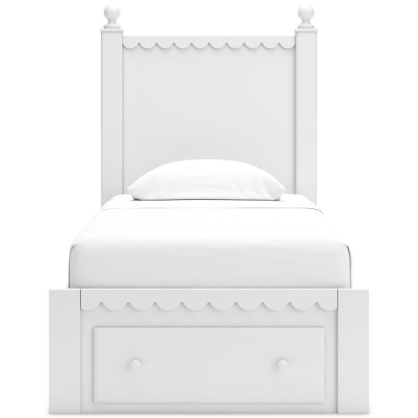 Signature Design by Ashley Mollviney Twin Panel Bed with Storage B2540-53 B2540-52S B2540-83 For Sale