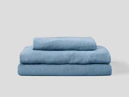 100% Linen Sheet Set Lake For Sale